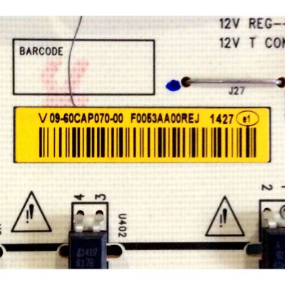 KIT DE TARJETAS TV VIZIO / MAIN Y8386392S 0160CAP07100 1P-0141X01-4010 / T-CON RUNTK5489TP  0116FV / FUENTE 09-60CAP070-00 1P-1143800-1011 / PANEL S600FH2-1 / MODELO M602I-B3 BFLFTRRCAQ - Imagen 4